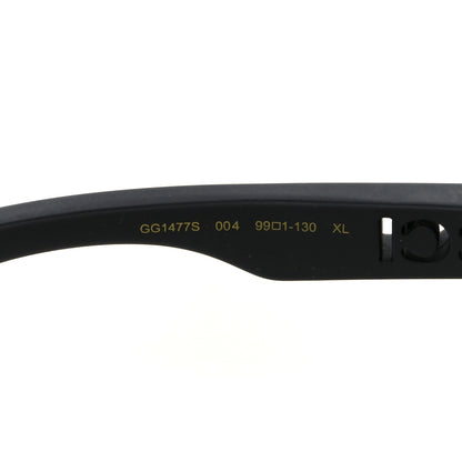 Gucci Guccissima Acetate Mask-Frame Sunglasses GG1477S Black 5 of 8