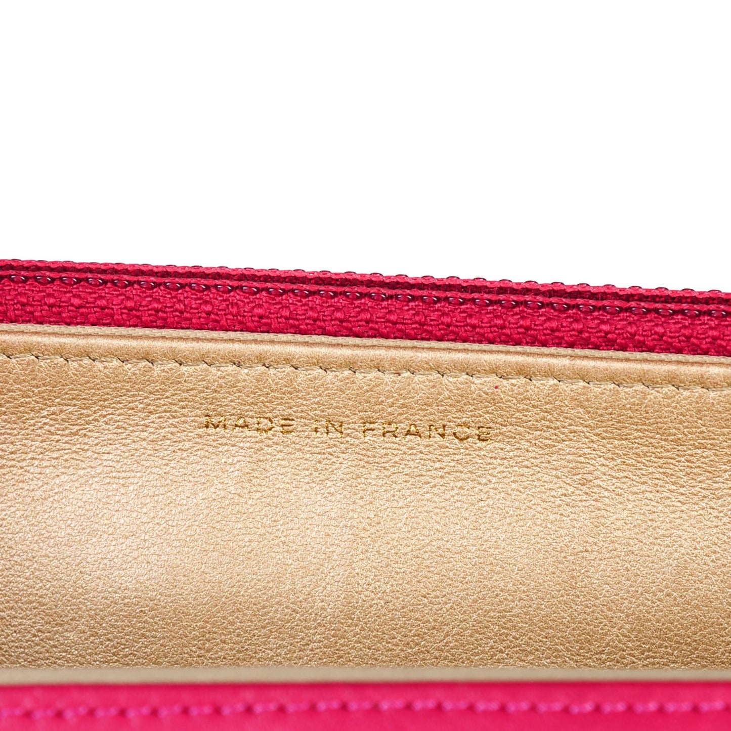 Lambskin Camellia Embossed Wallet on Chain WOC Pink