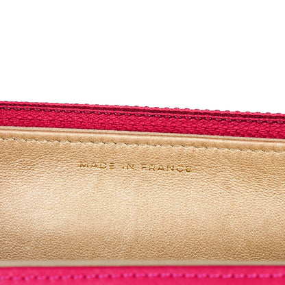 Chanel Lambskin Camellia Embossed Wallet on Chain WOC Pink 7 of 8