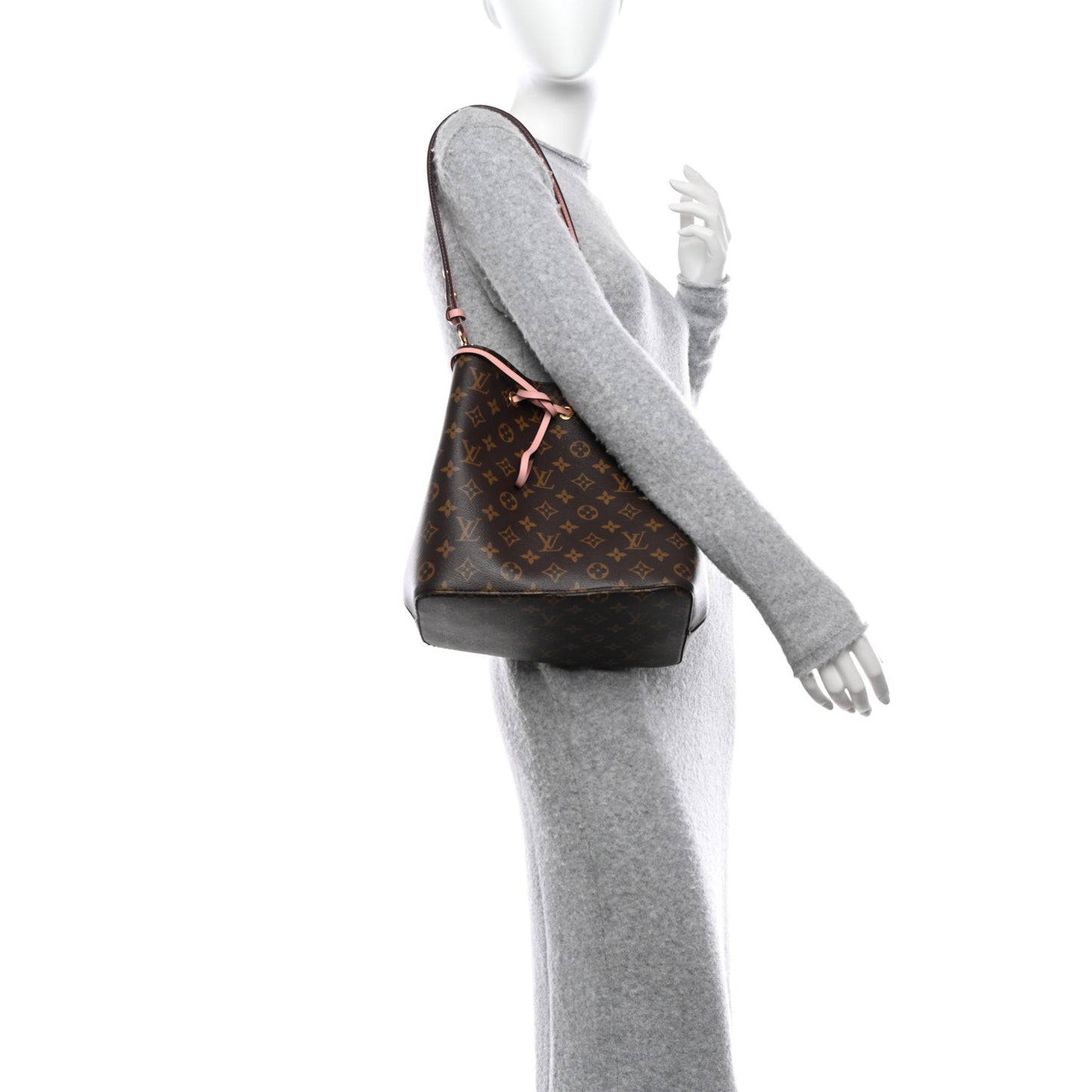 LOUIS VUITTON Monogram Neonoe MM Rose Poudre