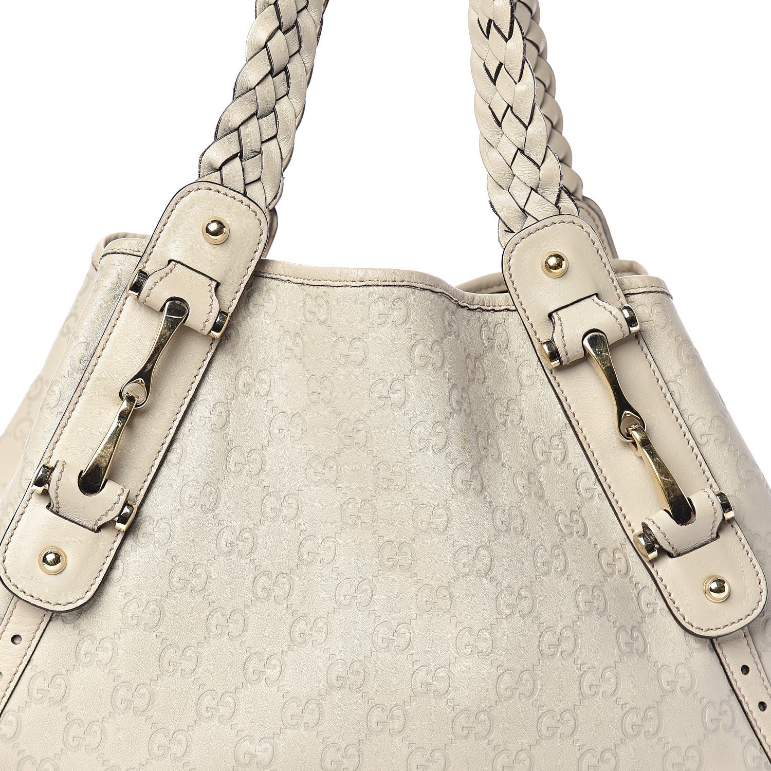 Gucci Guccissima Medium Pelham Shoulder Bag Off White 10 of 10