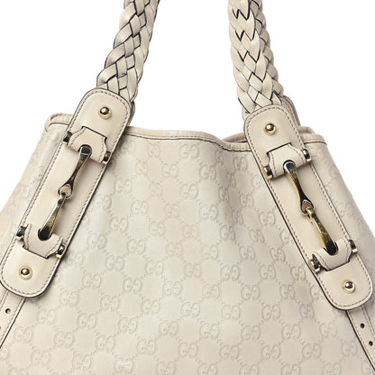 Gucci Guccissima Medium Pelham Shoulder Bag Off White 10 of 10
