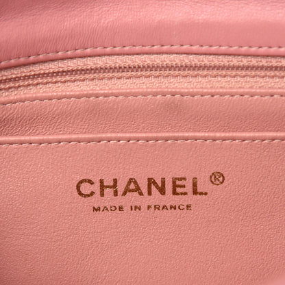Chanel Lambskin Quilted Mini Rectangular Flap Pink 6 of 17