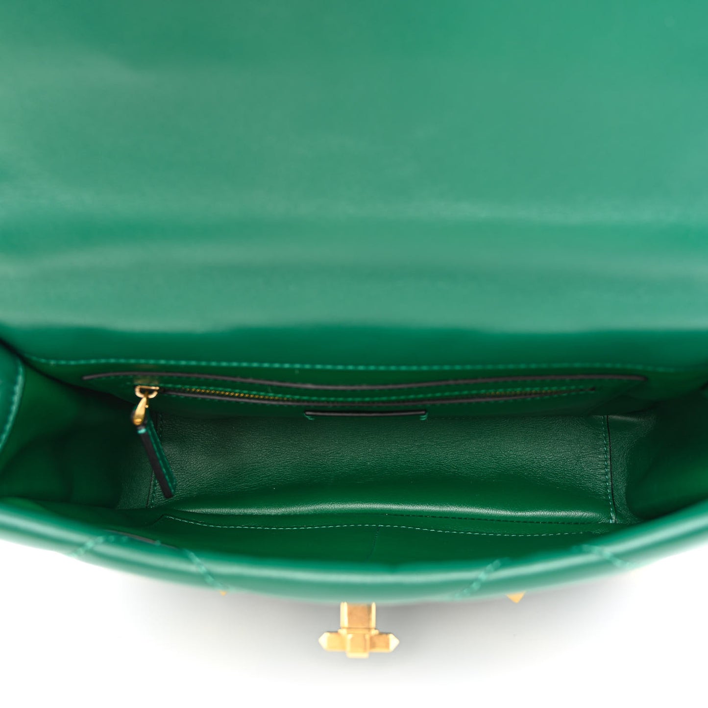 Nappa Large Roman Stud Shoulder Bag Jungle