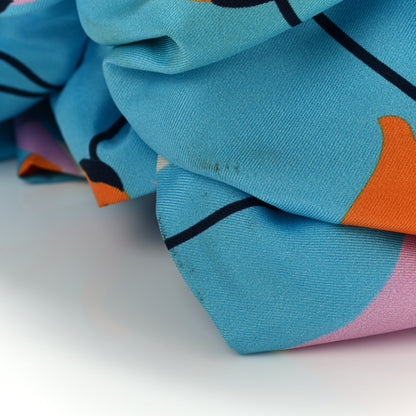 Gucci Silk Tulip Print Headband Blue 5 of 7