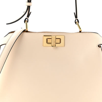 Fendi Vitello Small Soft Peekaboo Satchel Crosta Camelia 7 of 9