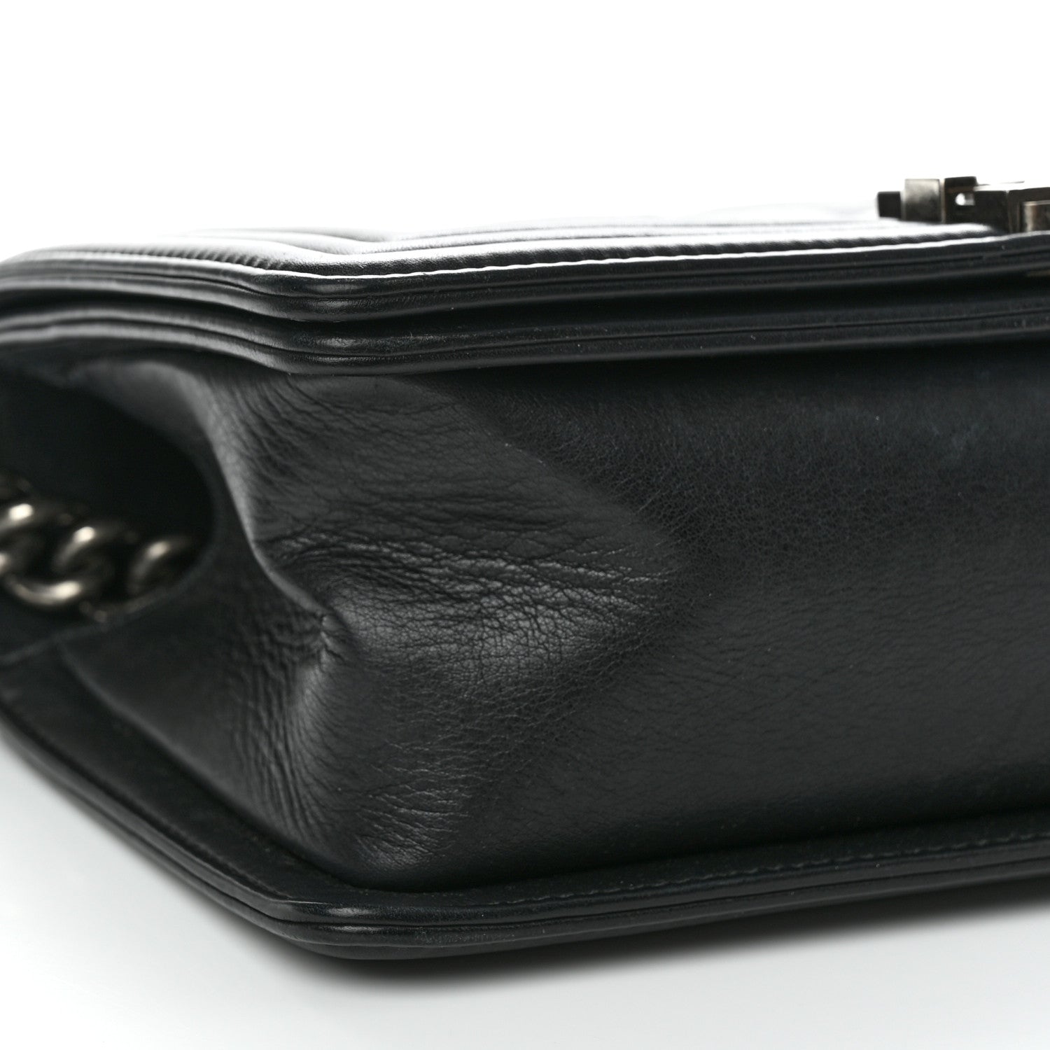 Chanel Calfskin Quilted Medium Boy Flap Black 8 of 10