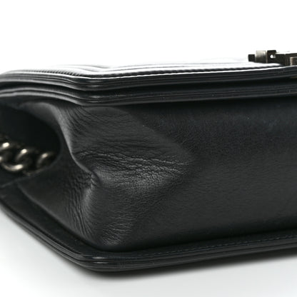 Chanel Calfskin Quilted Medium Boy Flap Black 8 of 10
