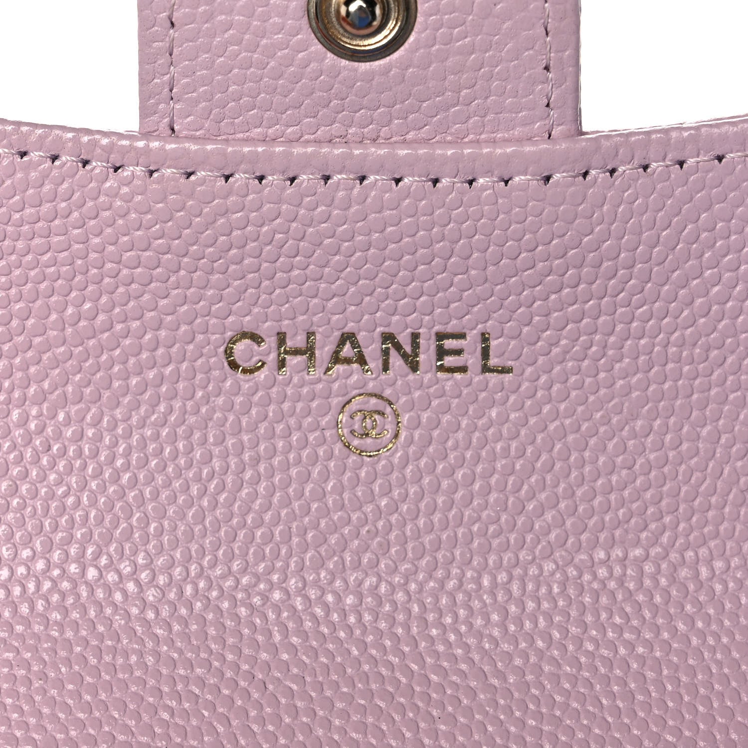 Chanel Caviar Quilted Flap Card Holder Wallet Light Pink 6 of 14