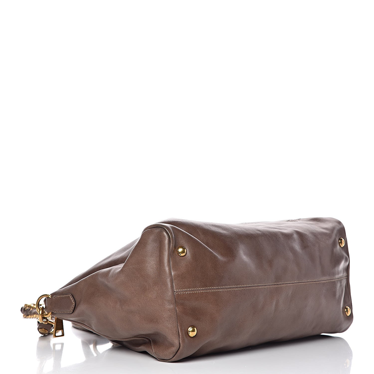 Prada Vitello Lux Bauletto Bambu 4 of 17