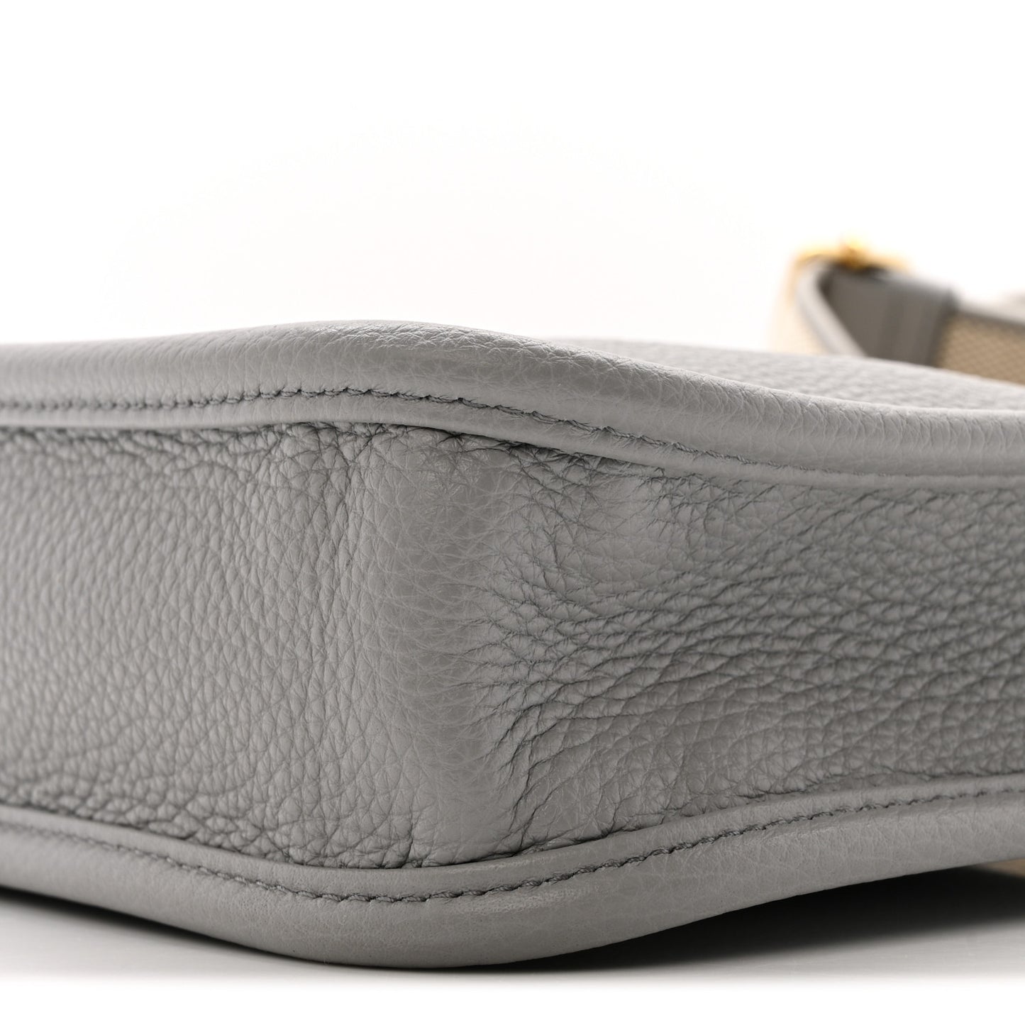 Vitello Daino Soft Mini Hobo Messenger Bag Granite Gray