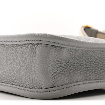 Prada Vitello Daino Soft Mini Hobo Messenger Bag Granite Gray 9 of 12