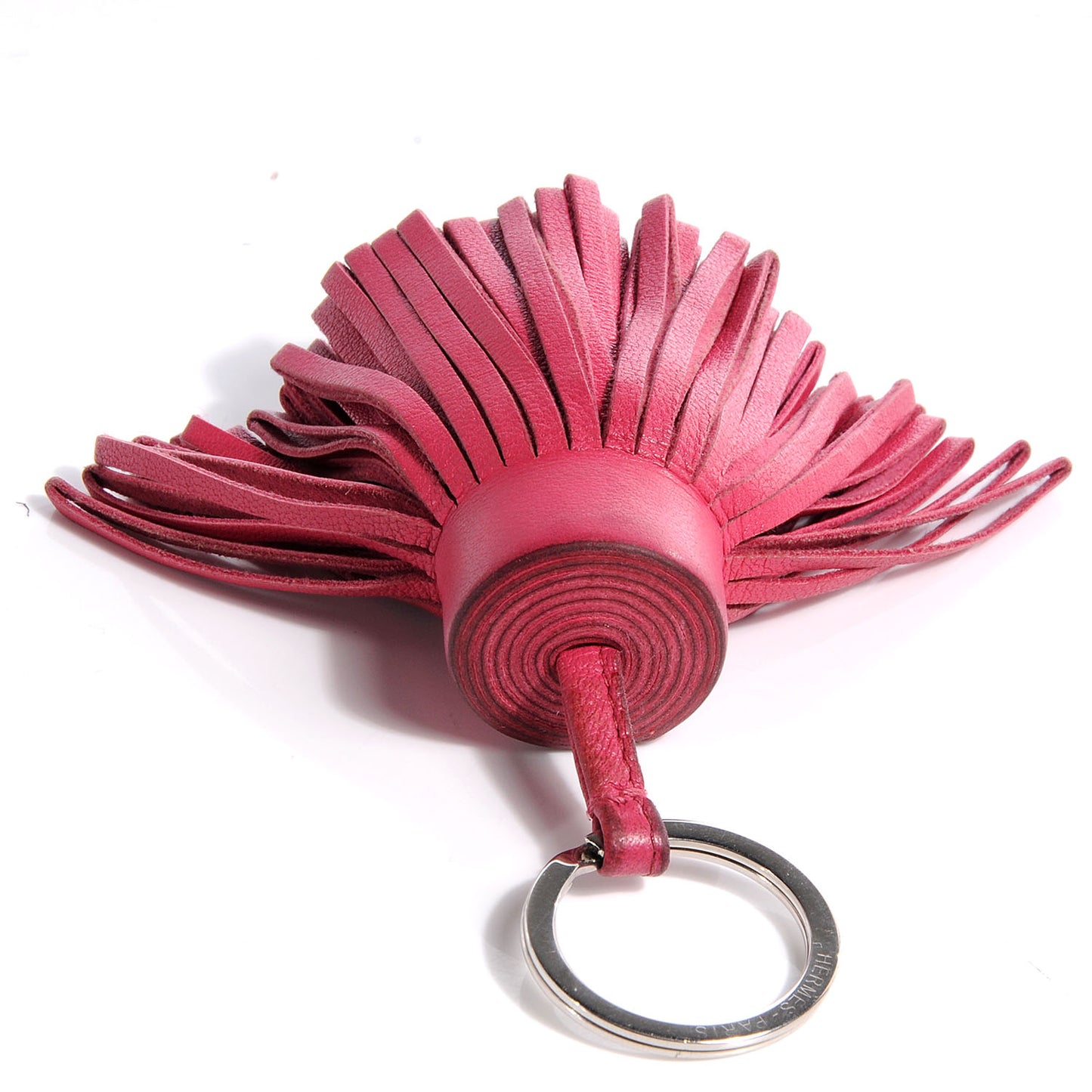 Lambskin Carmen Tassel Key Holder Fuchsia