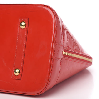 Louis Vuitton Vernis Alma GM Rouge Grenadine 11 of 18