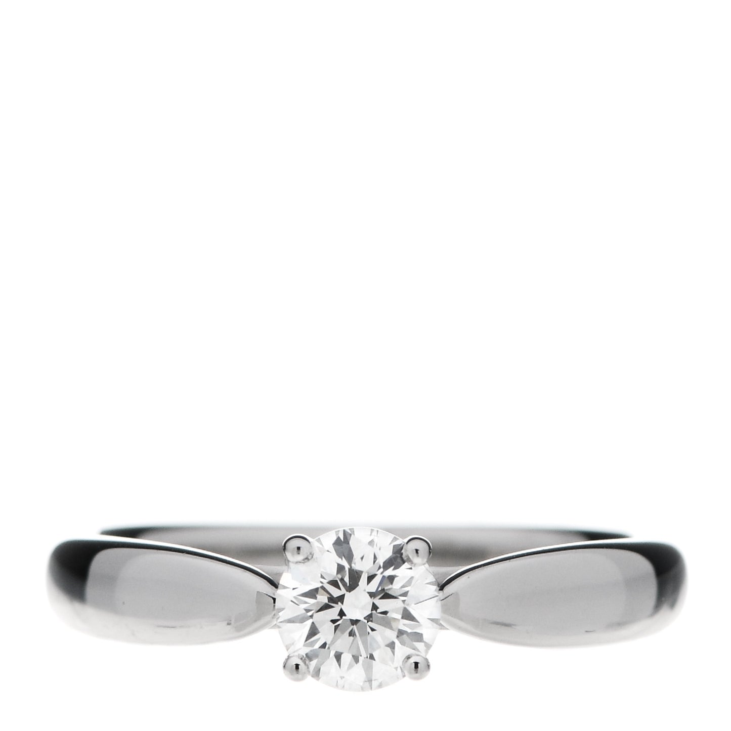 Platinum Diamond .37ct Harmony Solitaire Engagement Ring 48 4.5