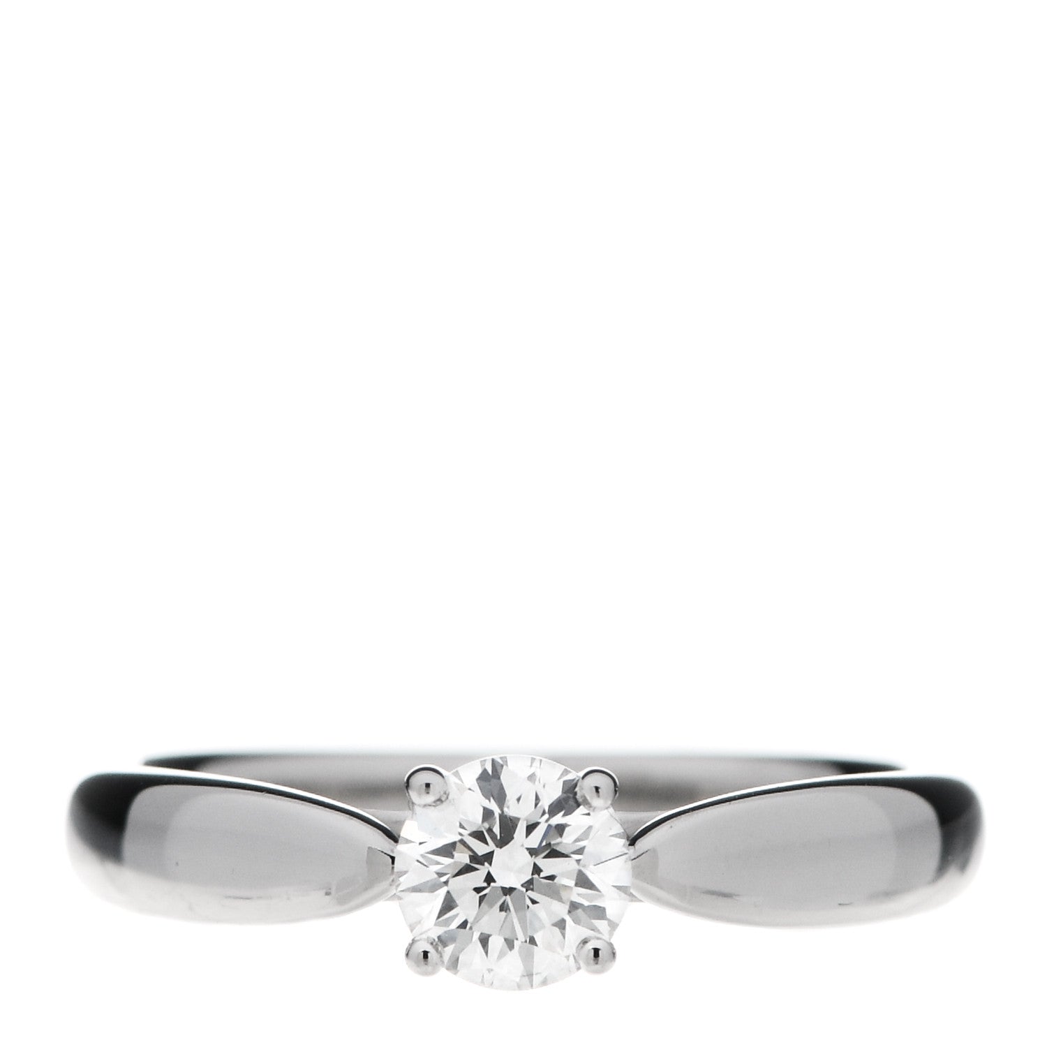 Tiffany Platinum Diamond .37ct Harmony Solitaire Engagement Ring 48 4.5 1 of 6