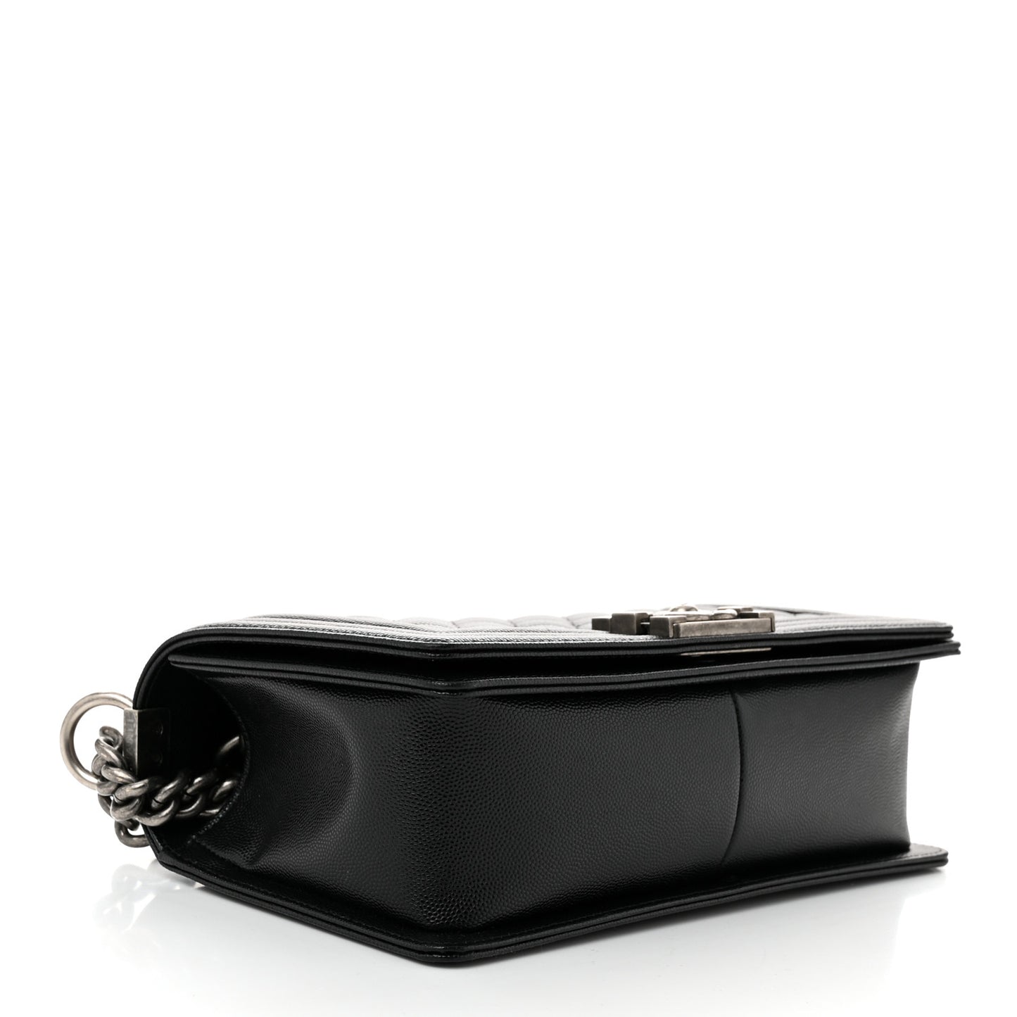 Caviar Quilted Medium Boy Flap Black