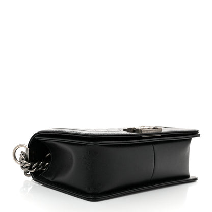 Chanel Caviar Quilted Medium Boy Flap Black 4 of 11