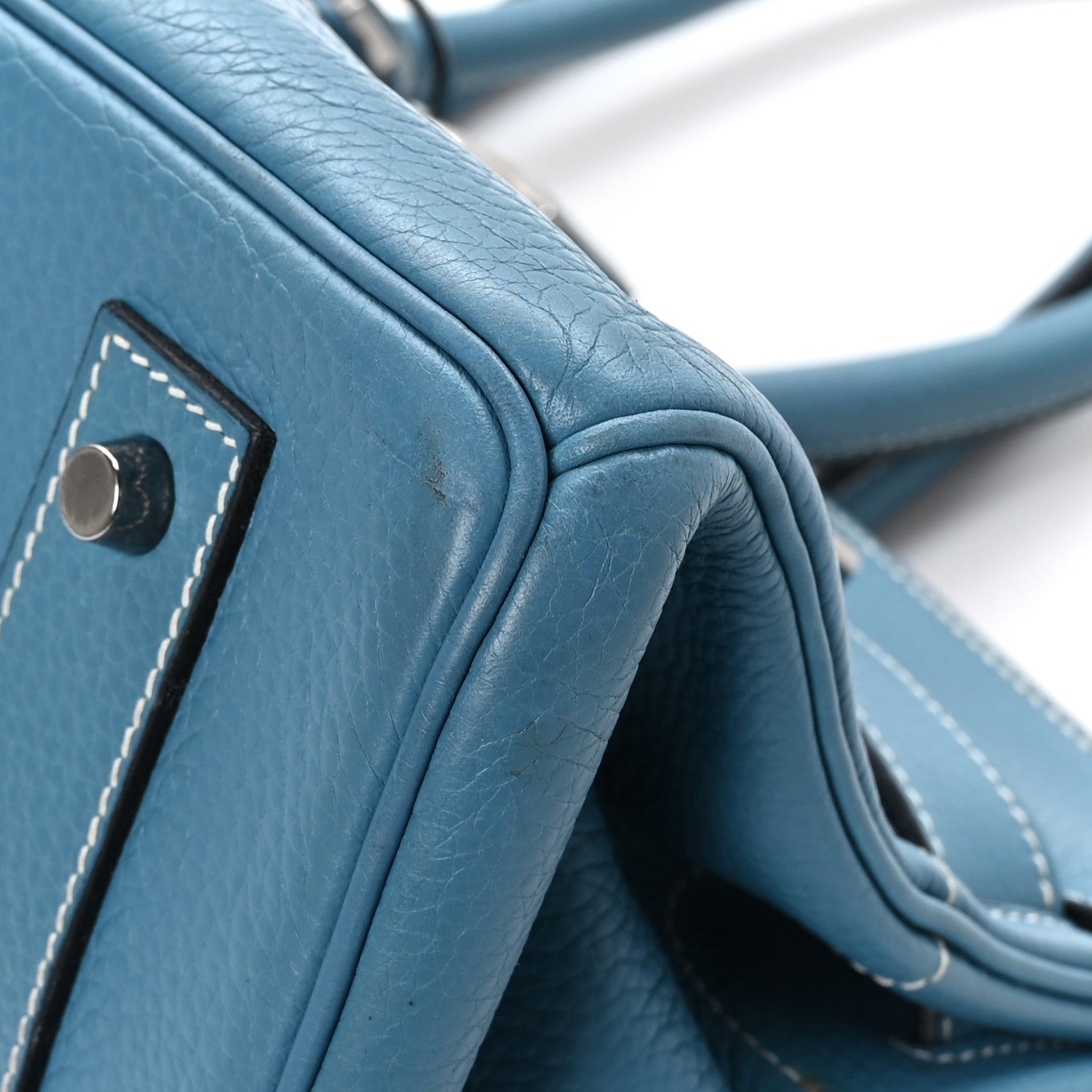 Hermes Taurillon Clemence JPG Birkin 42 Blue Jean 10 of 14
