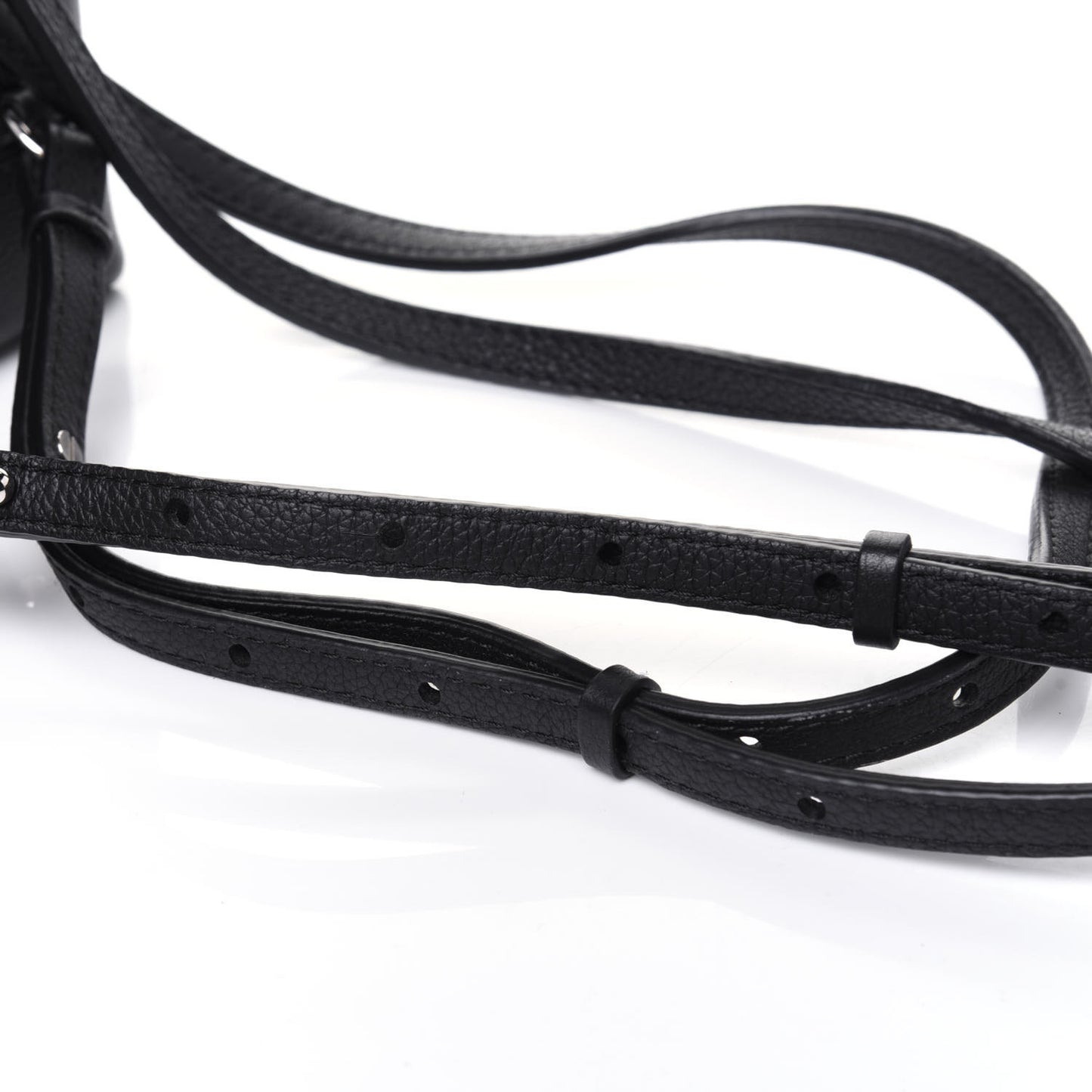 Calfskin Lockme Mini Backpack Black