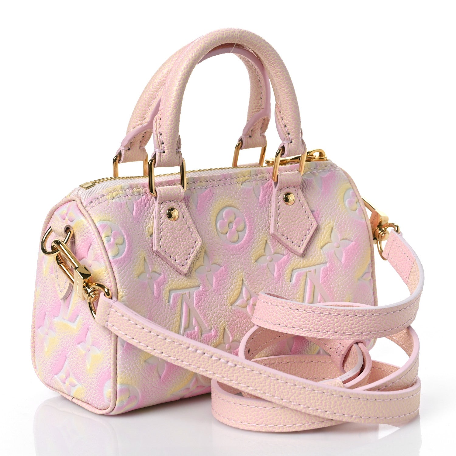Louis Vuitton Empreinte Monogram Summer Stardust Nano Speedy Pink 3 of 10