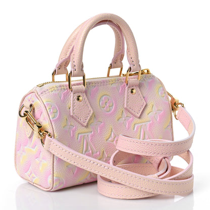 Louis Vuitton Empreinte Monogram Summer Stardust Nano Speedy Pink 3 of 10