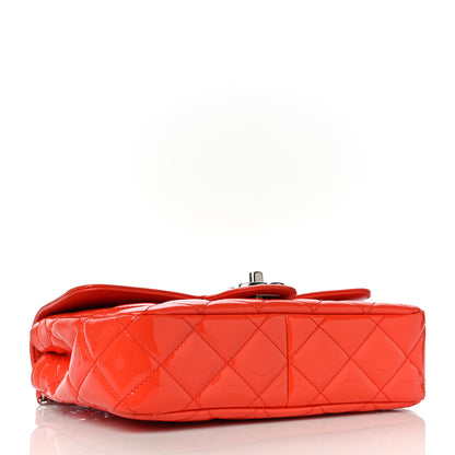 Chanel Patent Quilted Small Coco Shine Flap Orange 4 of 10
