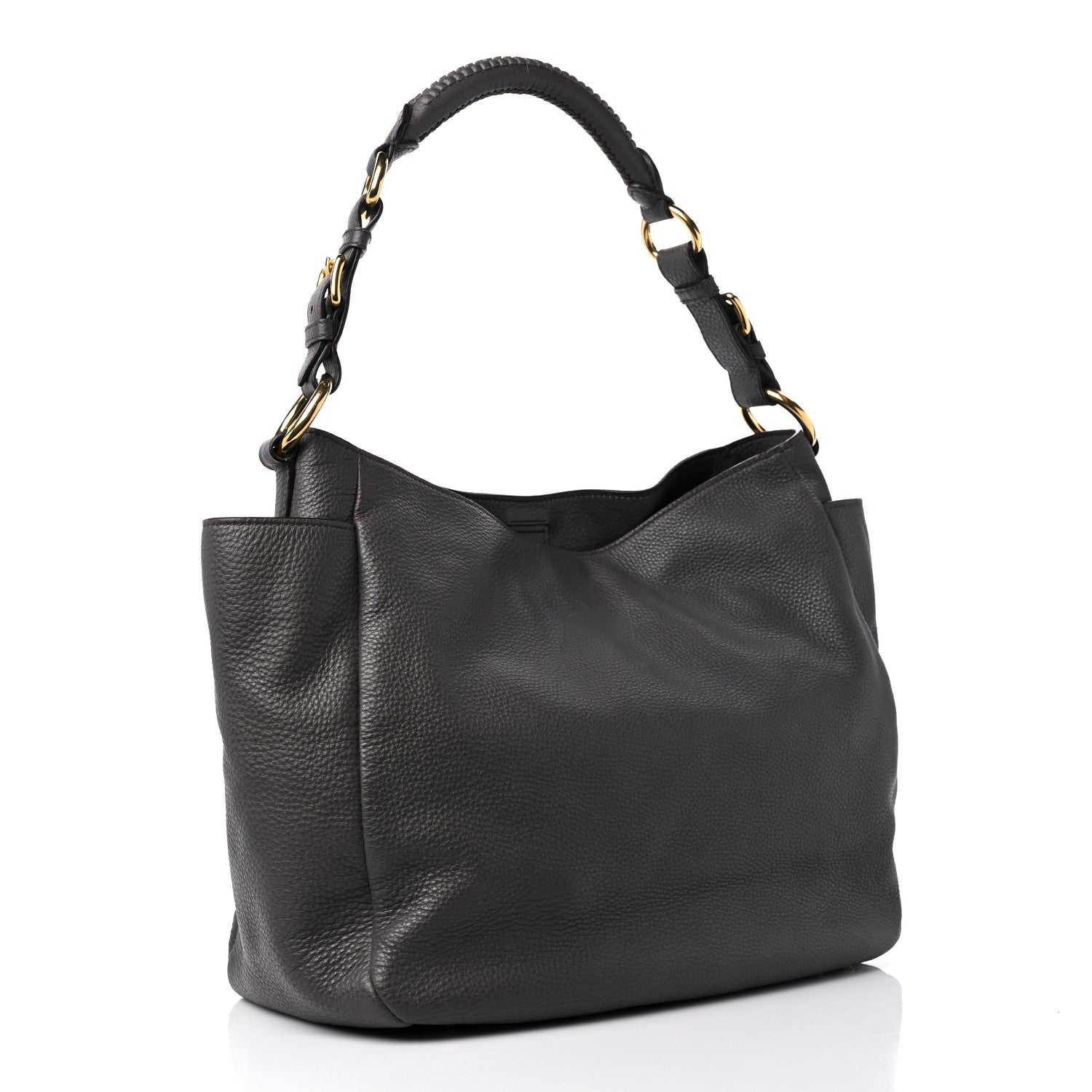 Prada Vitello Daino Hobo Argilla 3 of 15