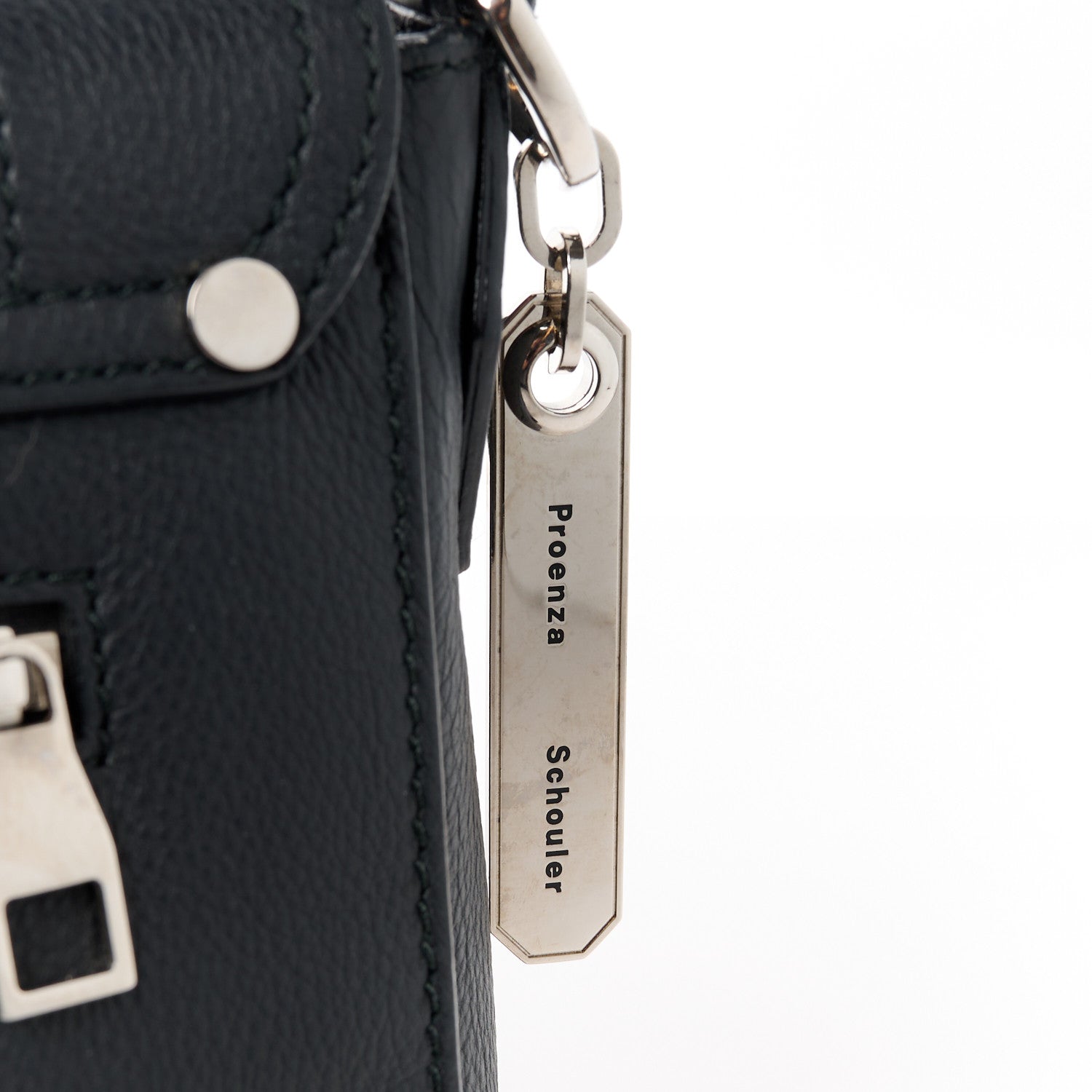 Proenza Schouler Lambskin Tiny PS1 Satchel Black 10 of 13