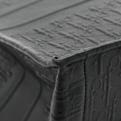 Christian Dior Oblique Calfskin Embossed Large Book Tote Black 12 of 13