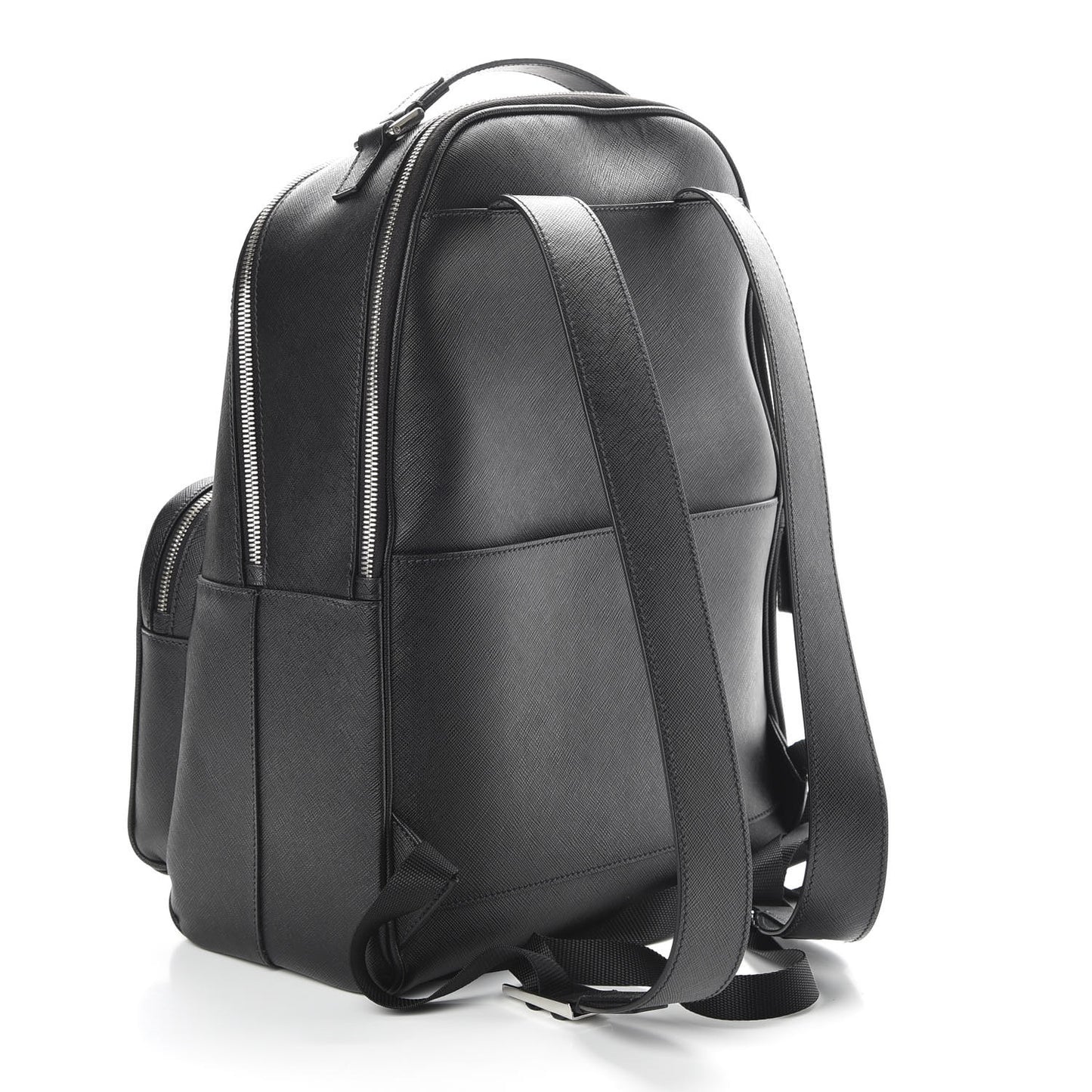 Saffiano Travel Backpack Black