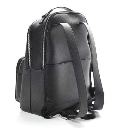 Prada Saffiano Travel Backpack Black 2 of 10