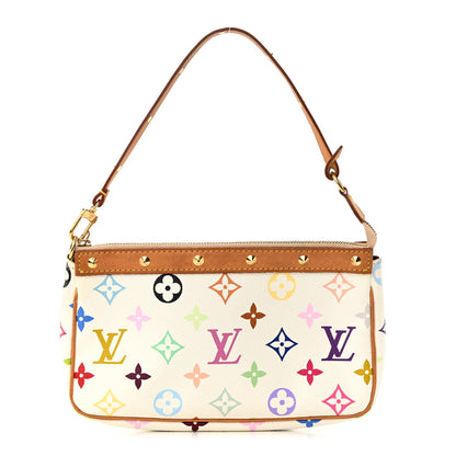 Louis Vuitton Monogram Multicolor Pochette Accessories White 1 of 13