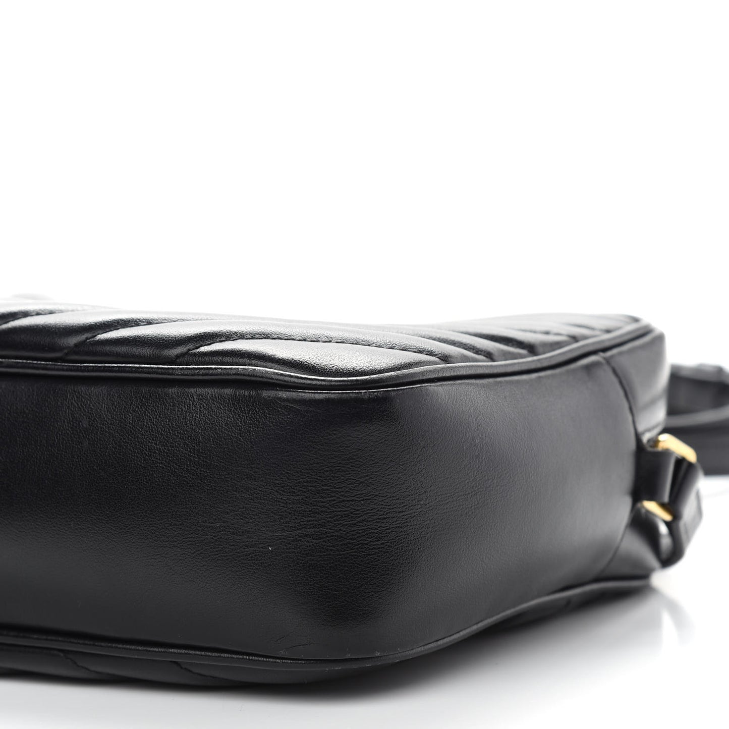 Calfskin Matelasse Monogram Lou Camera Bag Black