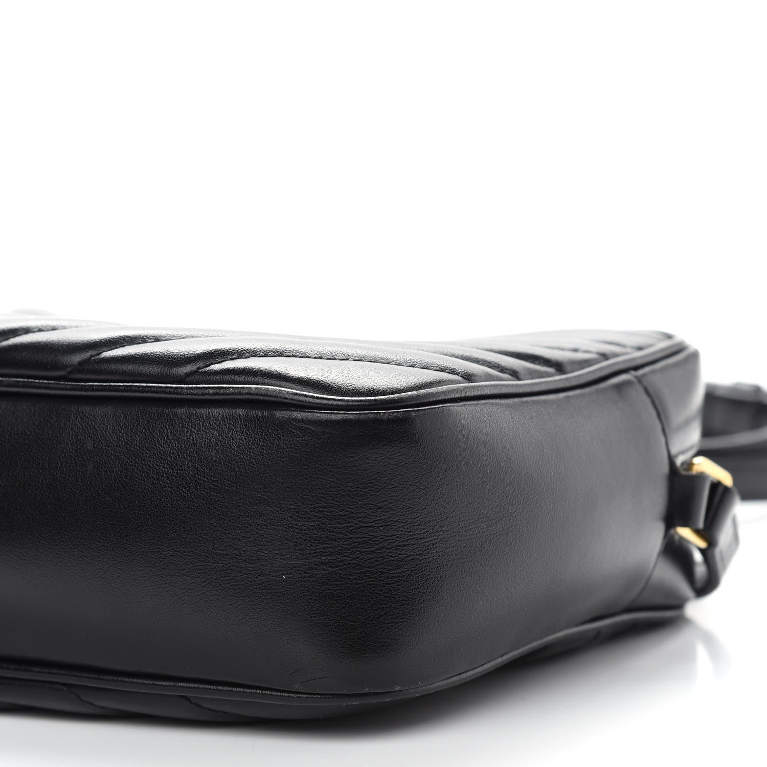 Saint Laurent Calfskin Matelasse Monogram Lou Camera Bag Black 9 of 11