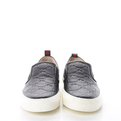 Gucci Guccissima Dublin Slip On Sneakers 35 Black 2 of 7