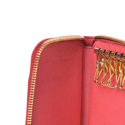 Prada Saffiano Metal Zip Around 6 Key Holder Ibisco 10 of 11