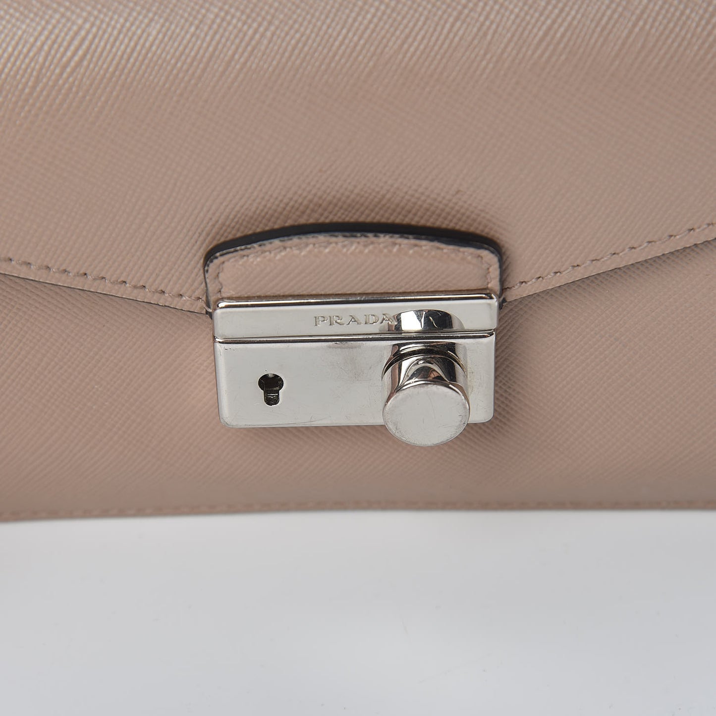 Saffiano Lux Sound Shoulder Bag Cipria