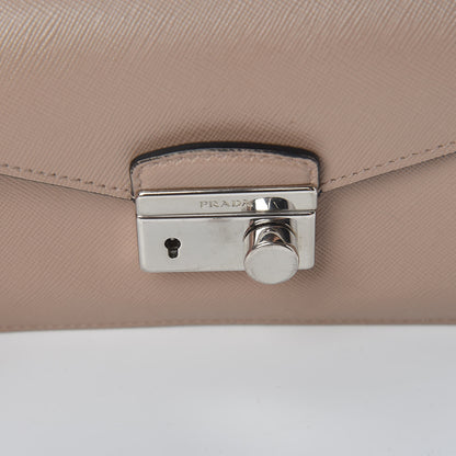 Prada Saffiano Lux Sound Shoulder Bag Cipria 15 of 15