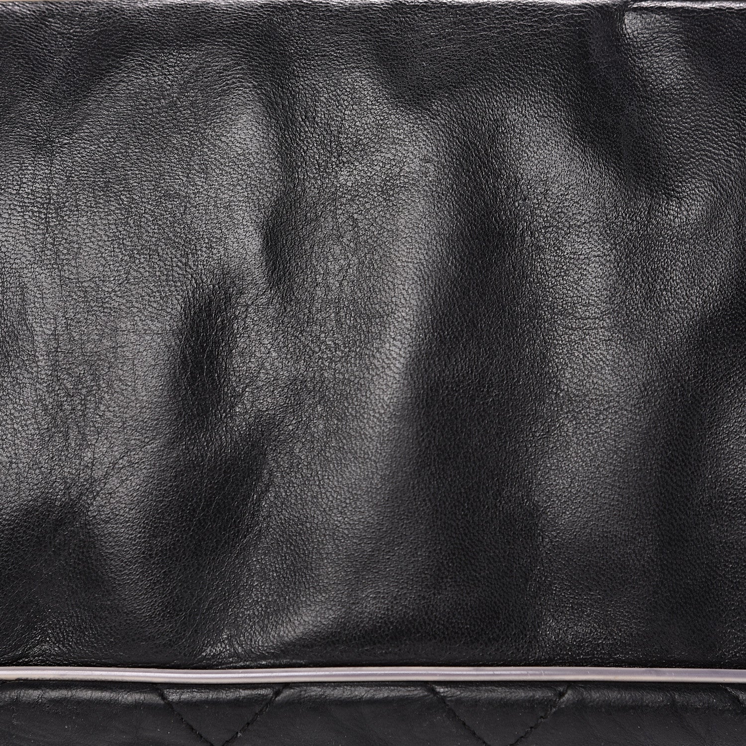 Chanel Lambskin Quilted East West Accordion Flap Black 8 of 16