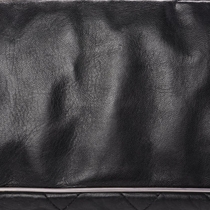 Chanel Lambskin Quilted East West Accordion Flap Black 8 of 16