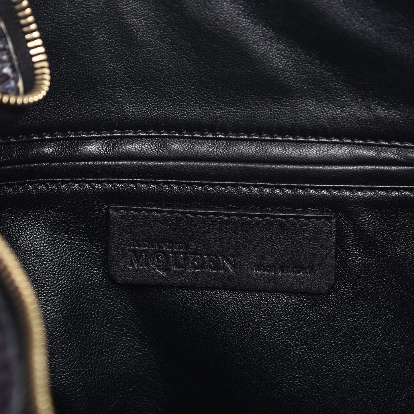 Python De Manta Clutch Blue