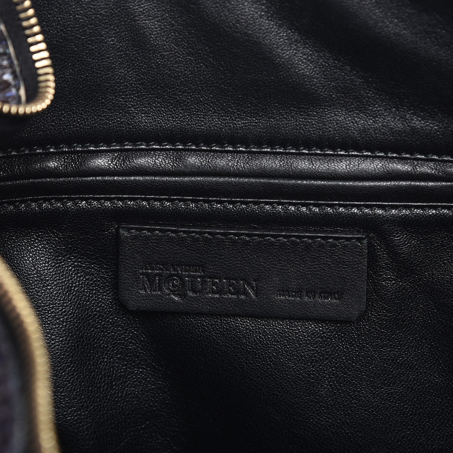 Alexander McQueen Python De Manta Clutch Blue 6 of 7