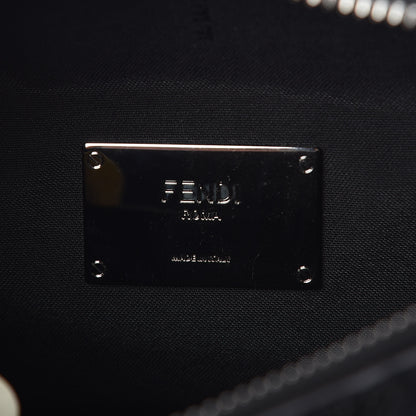 Fendi Cuoio Romano FF 1974 Embossed Stripes Mini Lui Bag Black Sunflower White 6 of 8