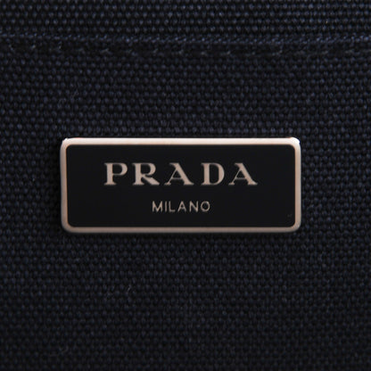 Prada Canvas Canapa Flower Pattern Tote Beige 7 of 10