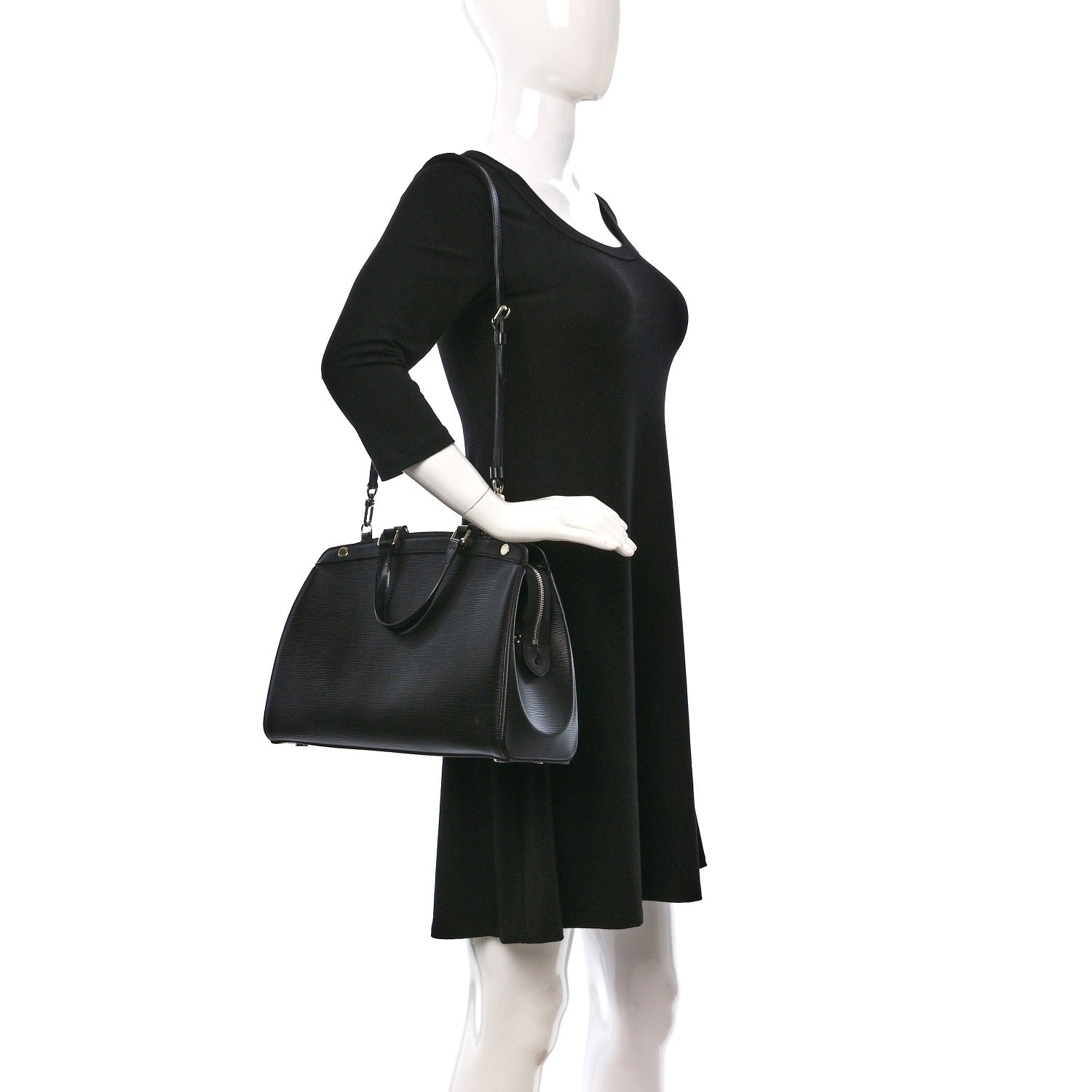 Louis Vuitton Epi Brea MM Black 2 of 8