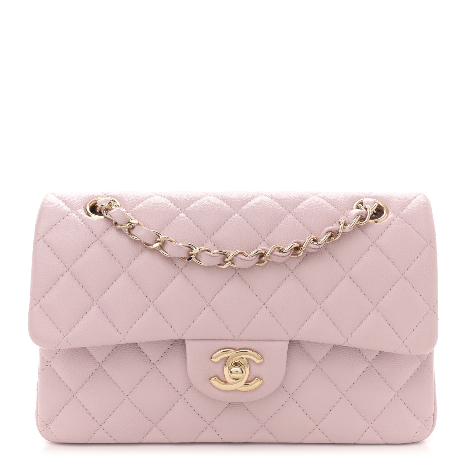Chanel Caviar Quilted Small Double Flap Light Pink 1 of 11