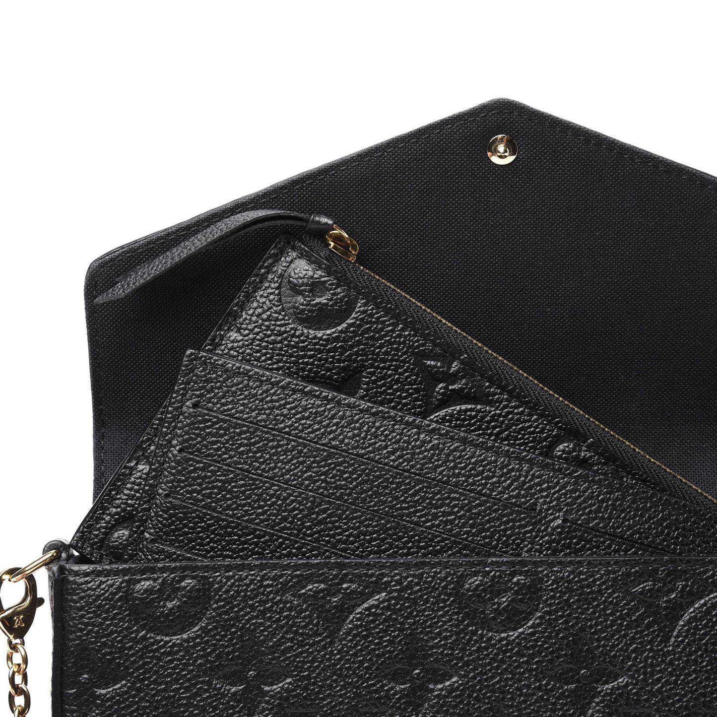 Empreinte Pochette Felicie Chain Wallet Black