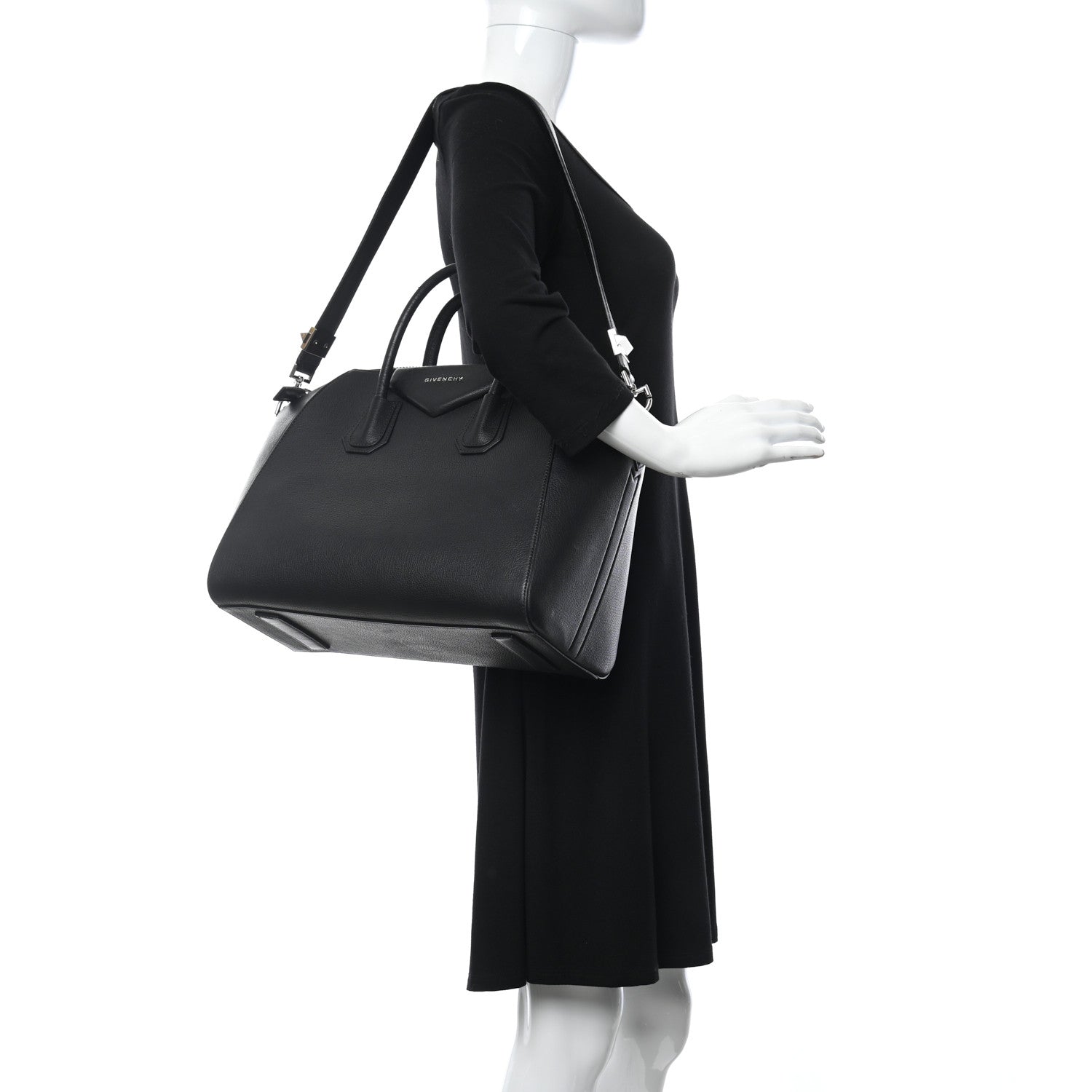 Givenchy Sugar Goatskin Medium Antigona Black 3 of 11