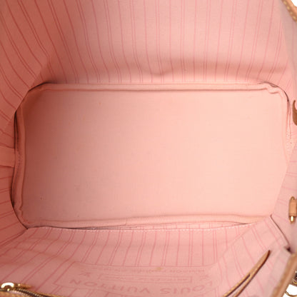 Louis Vuitton Damier Azur Neo Neverfull MM Rose Ballerine 5 of 9